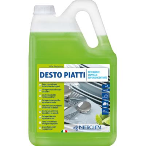 Desto Piatti 4x5 Lt Detergente Neutro Super Concentrato Stoviglie a Mano