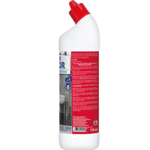 Efficace WC Clor 12x750 Ml Detergente Igienizzante al Cloro per WC Sbiancante e Deodorante