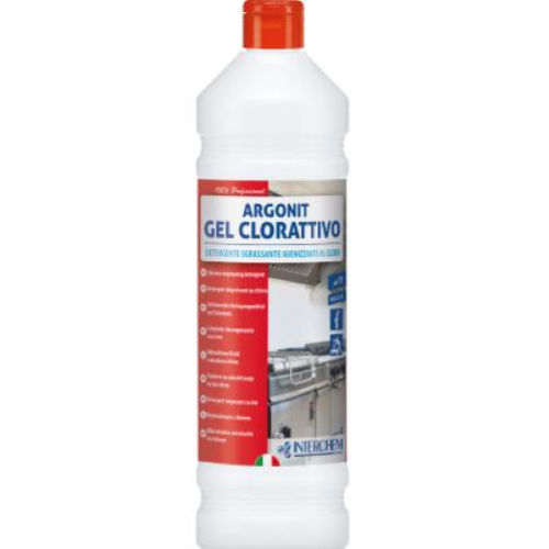 Argonit Gel Clorattivo 12x1 Lt Detergente Sgrassante Igienizzante al Cloro Professionale Bagno e Cucina