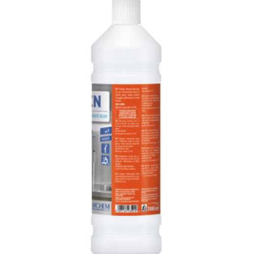 Puligen 12x1 Lt Detergente Disincrostante Acido Professionale Anticalcare Forte per Inox e Cucine