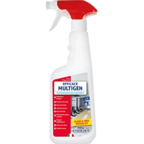 Efficace Multigen 12x750 Ml Detergente Multiuso Professionale Igienizzante per Superfici Lavabili