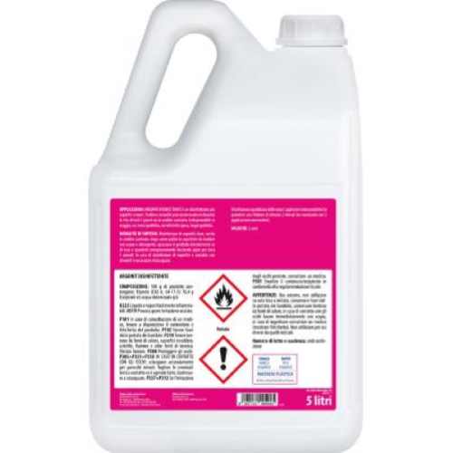 Argonit Disinfettante 2x5 Lt Alcolico per Mani e Superfici PMC Professionale con Alcool 70%