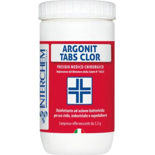 Argonit Tabs Clor 6x1 Kg Compresse Disinfettanti PMC Cloro Attivo 45% Professionale HACCP
