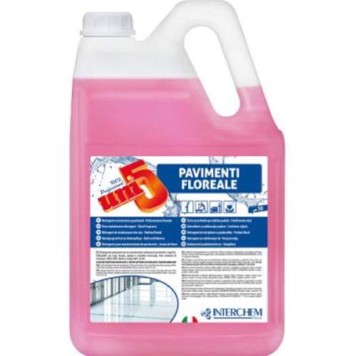 Uni 5 Floreale Pavimenti 5x4 Lt Detergente Manutentore Professionale Profumato Fiori