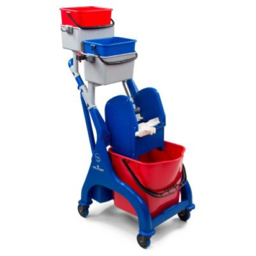 Filmop Vega LP0309A Carrello Lavapavimenti con Secchi Raccolta e Strizzatore Professionale