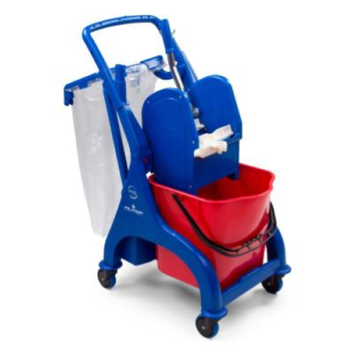 Filmop Vega LP0308A Carrello Professionale Lavapavimenti con Strizzatore e Reggi Sacco