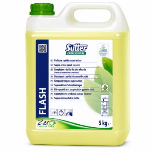 Sutter Flash Ecolabel 4x5 Lt Detergente Ecologico Smacchiatore Professionale Inchiostro e Grassi