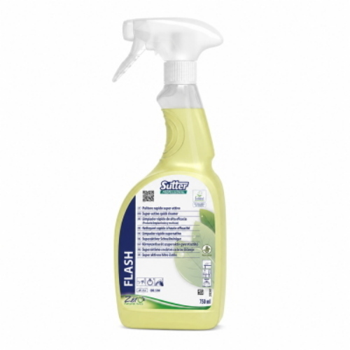 Sutter Flash Ecolabel 12x750 Ml Detergente Ecologico Smacchiatore Professionale Inchiostro e Grassi