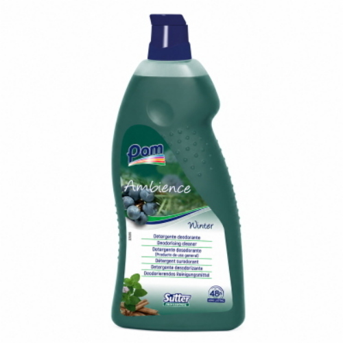 Sutter Ambience Winter 12x1 Lt Detergente Deodorante Professionale per Pavimenti e Superfici