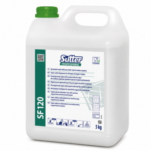 S.F. 120 Sutter 4x5 Lt Detergente Sgrassatore Superattivo HACCP per Sporco Organico