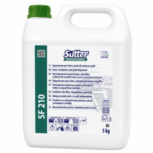 Sutter SF 210 4x5 Kg Detergente Sgrassatore Forni, Piastre e Griglie per Cucine HACCP