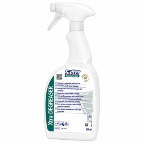 Sutter Xtra Degreaser 12x750 Ml Sgrassatore Superattivo HACCP per Cucina e Acciaio Inox