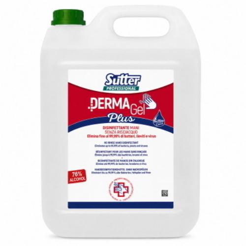 Sutter Dermagel Plus 4x5 Lt Gel Igienizzante Mani Professionale senza Risciacquo