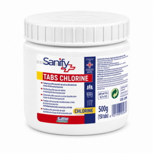 Sutter Tabs Chlorine 12x500 Gr Compresse Disinfettanti Effervescenti al Cloro PMC HACCP
