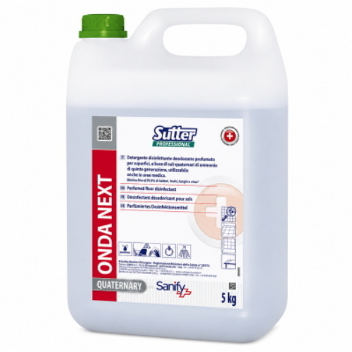 Sutter Onda Next 4x5 Kg Detergente Disinfettante Deodorante PMC per Superfici HACCP