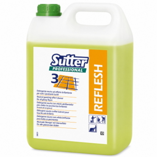 Sutter Reflesh 4x5 Kg Detergente Neutro Brillantante per Pavimenti Lucidi