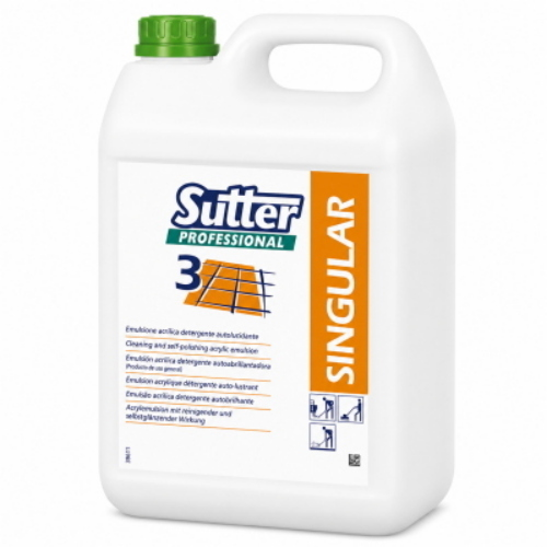 Sutter Singular 4x5 Kg Emulsione Acrilica Autolucidante per Pavimenti Porosi e Sintetici