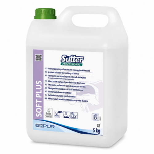 Sutter Soft Plus 4x5 Kg Ammorbidente Liquido Profumato per Lavatrici Professionali