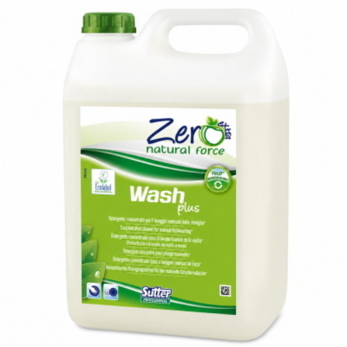 Sutter Wash Plus Zero Ecolabel 4x5 Kg Detersivo Piatti Manuale Ecologico Concentrato
