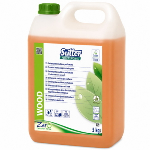 Sutter Wood Ecolabel 4x5 Kg Detergente Naturale Profumato per Pavimenti e Superfici