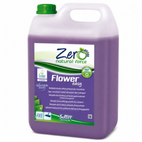 Sutter Flower Easy Ecolabel 4x5 Kg Detergente Naturale Superconcentrato Profumato per Pavimenti e Superfici