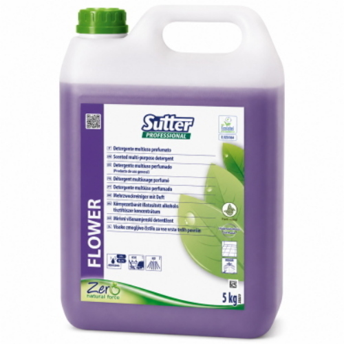 Sutter Flower Ecolabel 4x5 Kg Detergente Naturale Profumato per Pavimenti e Superfici