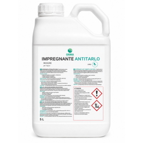 Tarlitox Orma 2x5 Lt Impregnante Antitarlo Professionale per Legno con Permetrina