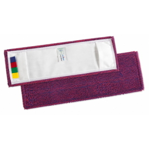 Filmop Puli-Brush con Tasche 40 cm Mop a Frange in Microfibra Lavapavimenti - Confezione 5 Pezzi