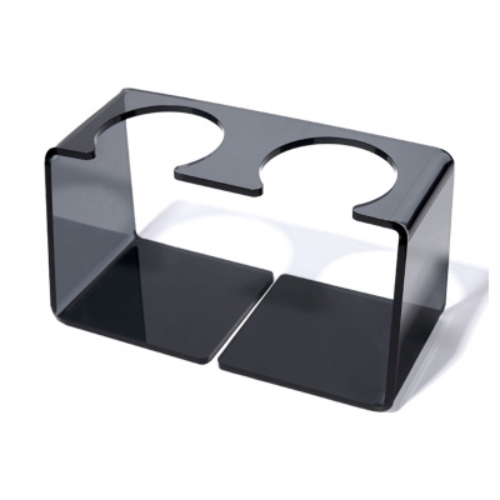 Nefél Plexiglass Stand 01 Supporto da Appoggio Nero per Dispenser Hotel e B&B pezzi 2