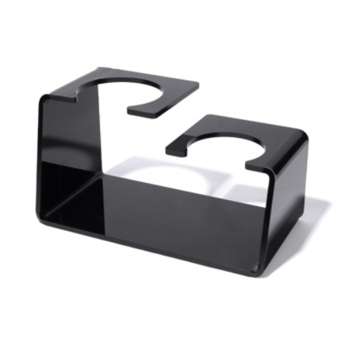 Nefél Plexiglass Stand 02 Supporto da Appoggio Nero per Dispenser Hotel e B&B pezzi 2