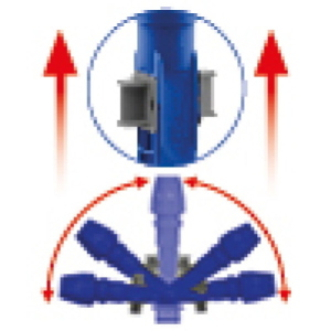 Filmop Telaio Lavapavimenti in Alluminio 60 cm Lock System per Frange Mop con Velcro a Strappo