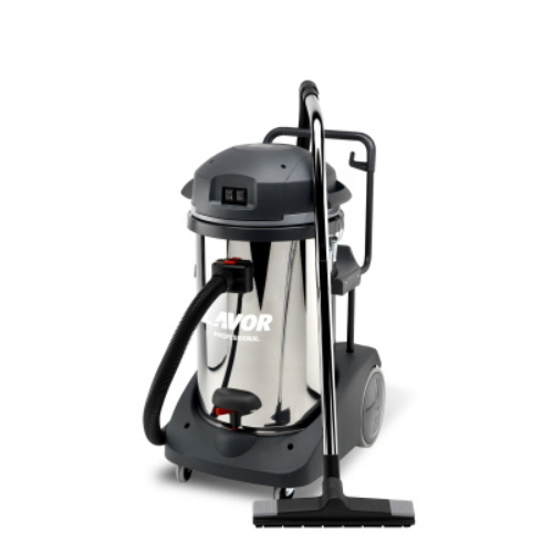 Lavor Domus IR Aspiratore Professionale Solidi e Liquidi 78 Litri 2 Motori 2400 W Fusto Inox Basculante