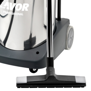 Lavor Domus IF Aspiratore Professionale Solidi e Liquidi 78 Litri 2 Motori 2400 W Fusto Inox con Tubo di Scarico