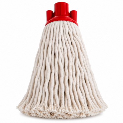 Filmop Master Lux Ecolabel 220 g Mop Cotone Filato Grosso con Attacco Filettato Colorato - 10 Pezzi