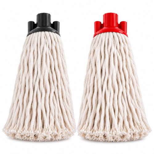 Filmop Master Lux Ecolabel 220 g Mop Cotone Filato Grosso con Attacco Filettato Colorato - 10 Pezzi