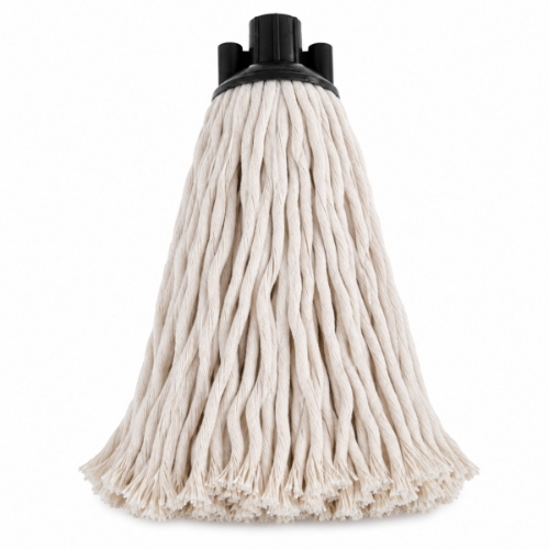 Filmop Master Lux Ecolabel 400 g Mop in Cotone Filato Grosso con Attacco Filettato Grigio - 10 Pezzi