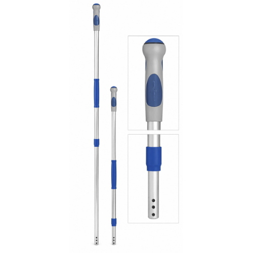Filmop Manico Telescopico Alluminio 184 cm Senza Filettatura con Manopola Ergonomica