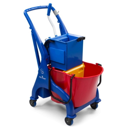 Filmop Vega LP0302 Carrello Lavapavimenti 28 Lt con Strizzatore a Libro Professionale e Ruote