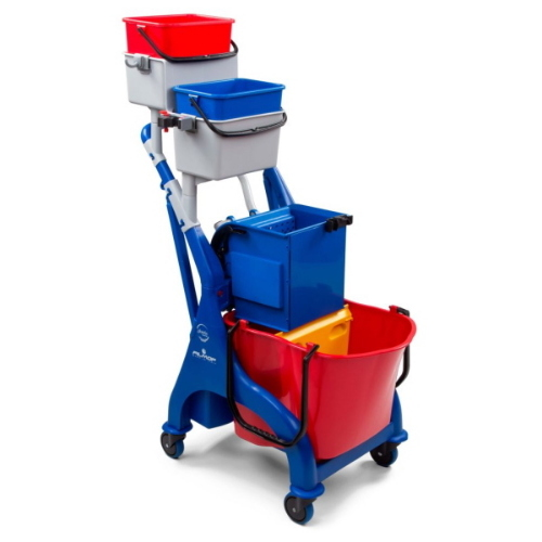 Filmop Vega LP0305 28 Lt Carrello Lavapavimenti 28 Lt e Strizzatore Professionale a Libro