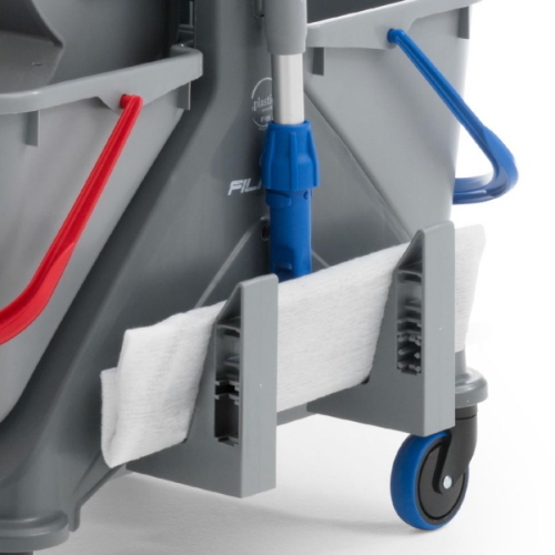 Filmop OneFred Carrello Lavapavimenti Doppia Vasca con Strizzatore Professionale, Cassetta e Reggiscopa