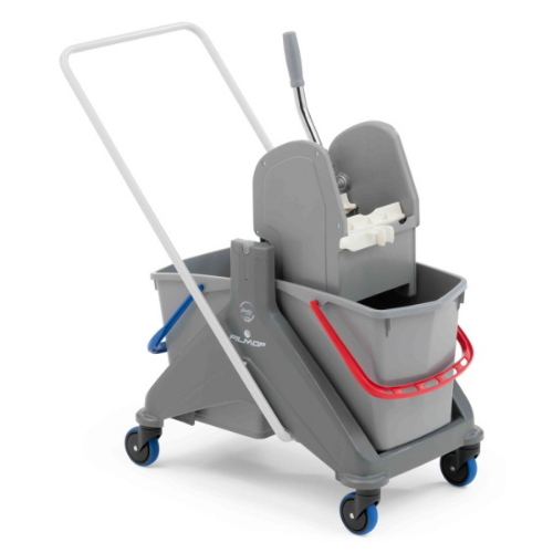 Filmop OneFred Carrello Lavapavimenti Doppia Vasca con Strizzatore Professionale e Impugnatura Verniciata