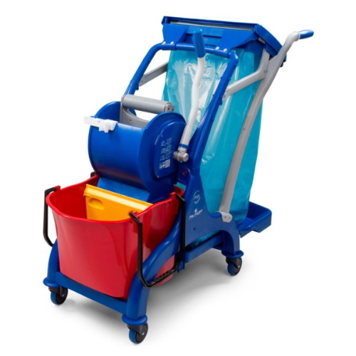 Filmop Arka 20 Carrello Lavapavimenti Professionale 28 Lt con Strizzatore a Rulli e Portasacco 100 Lt