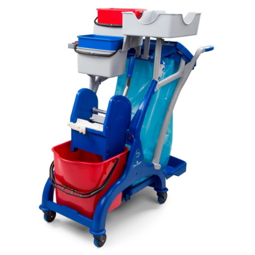 Filmop Arka 32 Carrello Multiuso Pulizia Professionale 25 Lt con Strizzatore e Portasacco 100 Lt