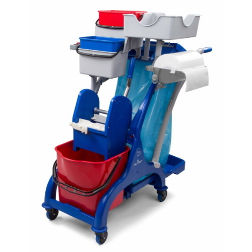 Filmop Arka 33 Carrello Multiuso Pulizie Professionali 25 Lt con Strizzatore e Portasacco 100 Lt