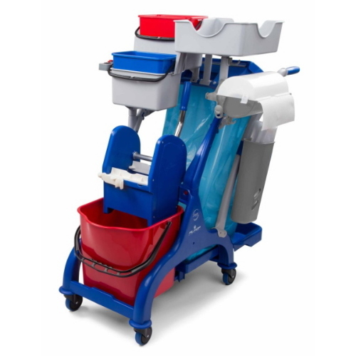 Filmop Arka 34 Carrello Multiuso Pulizia Professionale 25 Lt con Strizzatore e Portasacco 100 Lt