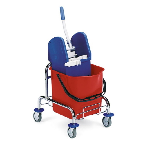 Filmop Mini Jack 25 Lt Carrello Lavapaimenti in Acciaio con Strizzatore Professionale