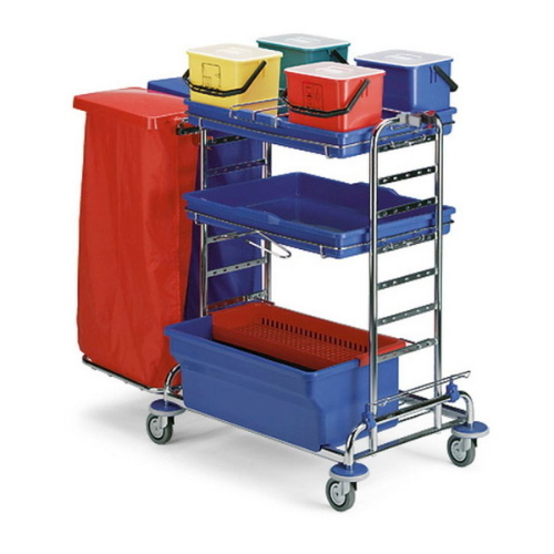 Filmop Jumbo Tank 3054 Carrello Pulizie Professionale in Acciaio con Doppio Portasacco