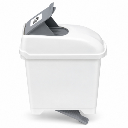 Filmop Desy Contenitore per Assorbenti Igienici 10 Lt con Pedale e Kit a Muro  