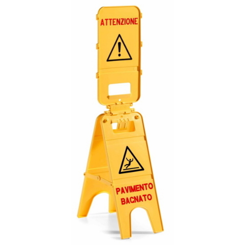 Filmop Segnale di Avviso Pavimento Bagnato a Tre Ante H 104 cm – 5 Pezzi