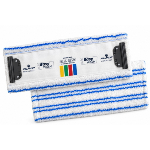 Filmop Energy-Fur Mop Microfibra 35 cm con Alette per Sistema Easy Wash Lavapavimenti - 5 Pezzi